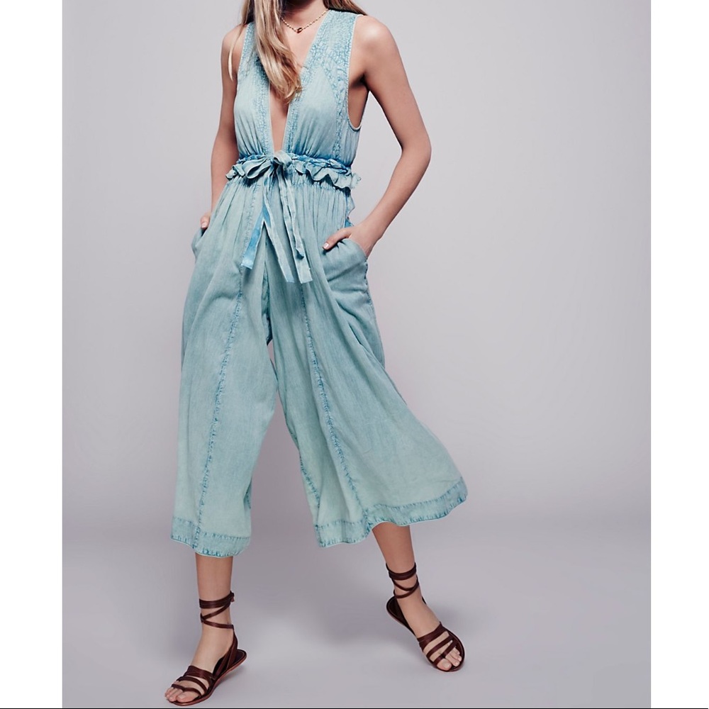 💎gorgeous💎 Free People Dust Drag Jumpsuit
